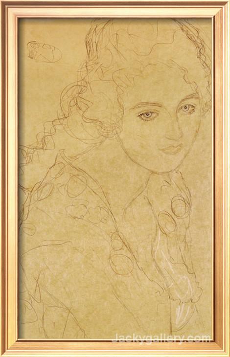 Study for the Painting Portrait Ria Munk III 18 by Gustav Klimt paintings reproduction